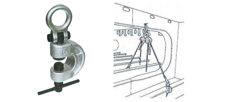 鷹牌FXJ螺旋式拉伸用吊鉗使用案例